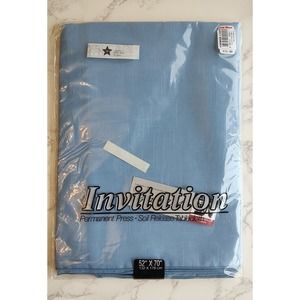 Vtg Invitation Soil Release Tablecloth 52 x 70 USA Permanent Press B10